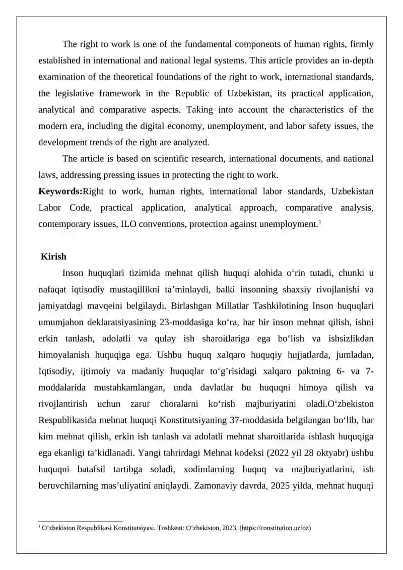 Mehnat qilish huquqi 2