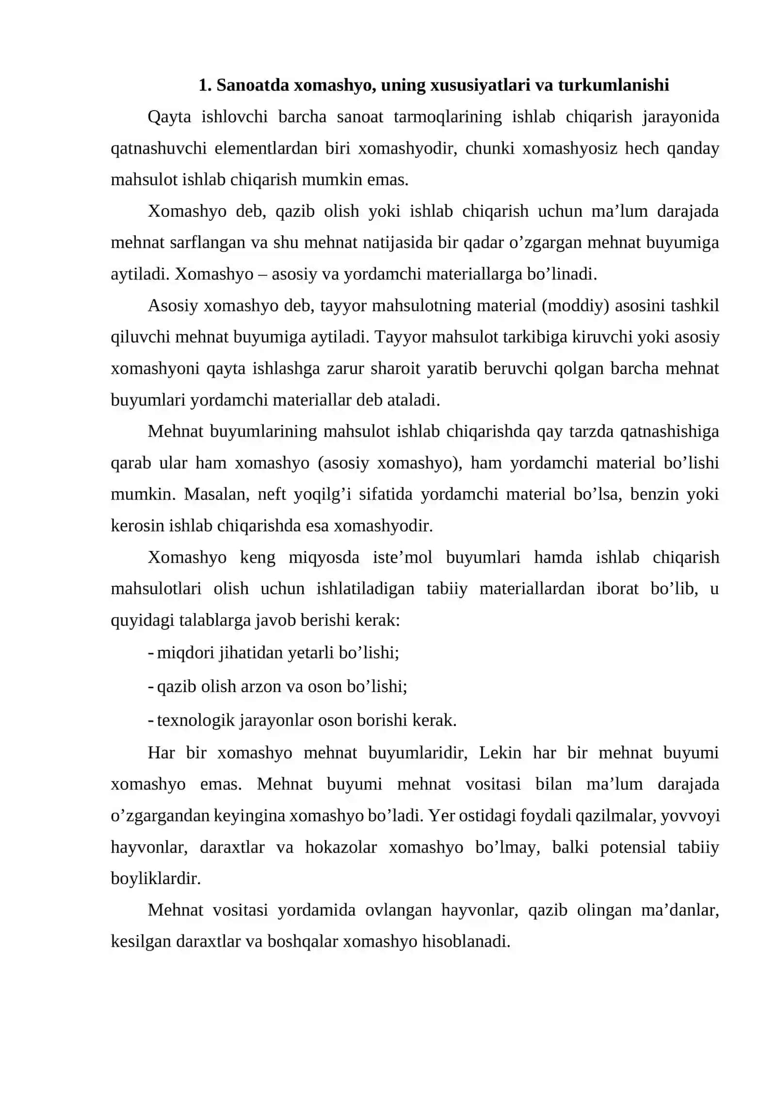 O‘zbekistonning kimyoviy xomashyo xillari va manbalari 2