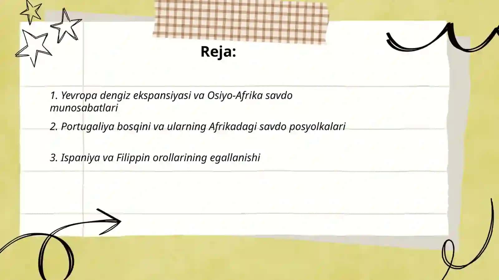 XV-XVIII ASRLARDA OSIYO VA AFRIKA 2