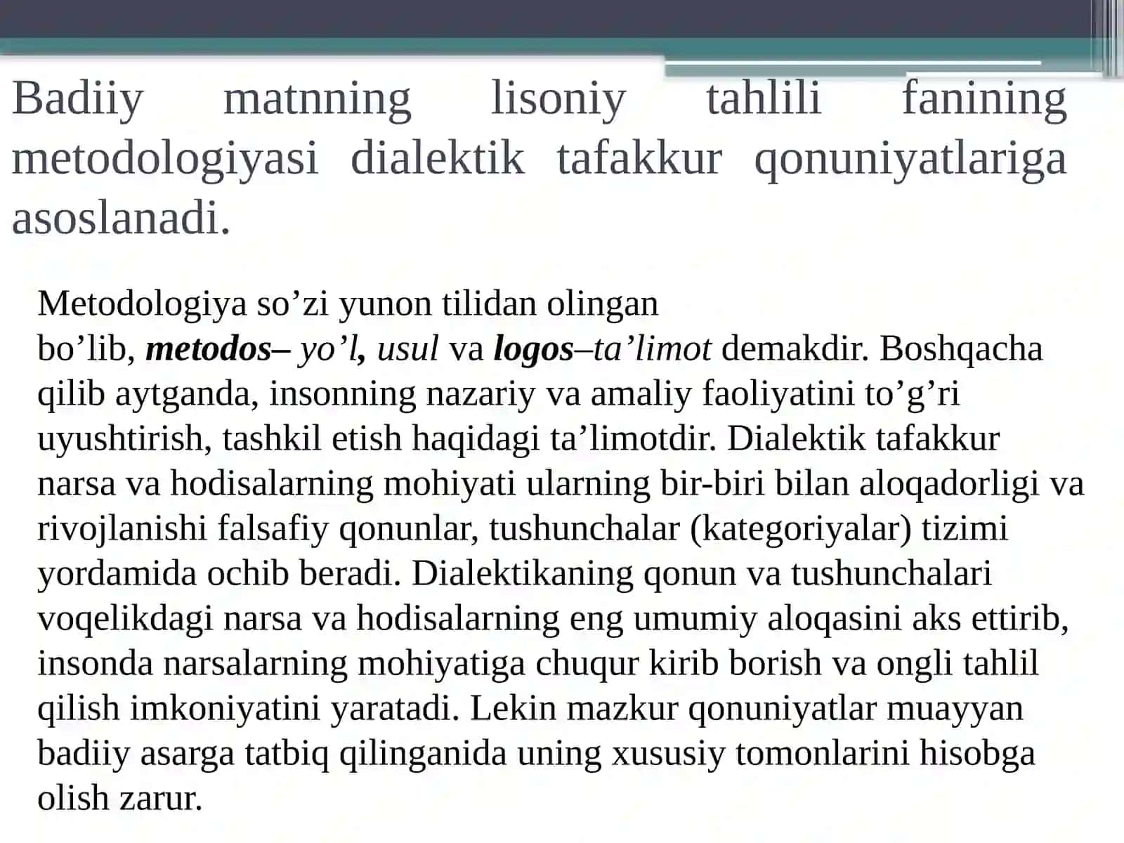 MARUZA. BADIIY ASAR TAHLILI VA TAMOYILLARI 2