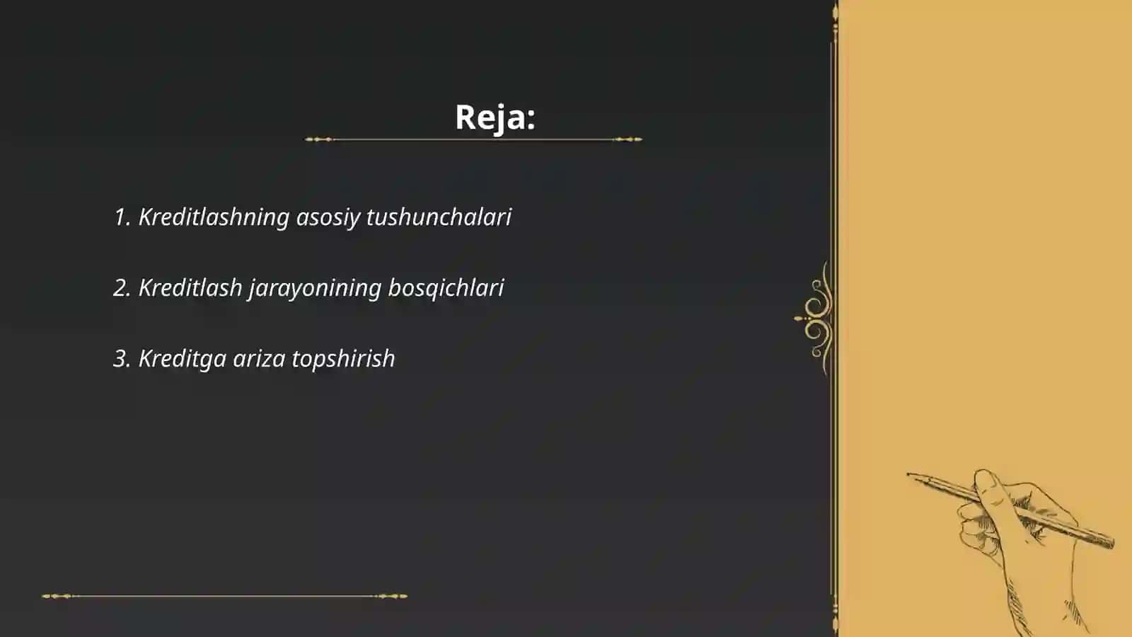 Kreditlash jarayoni va bosqichlari 2