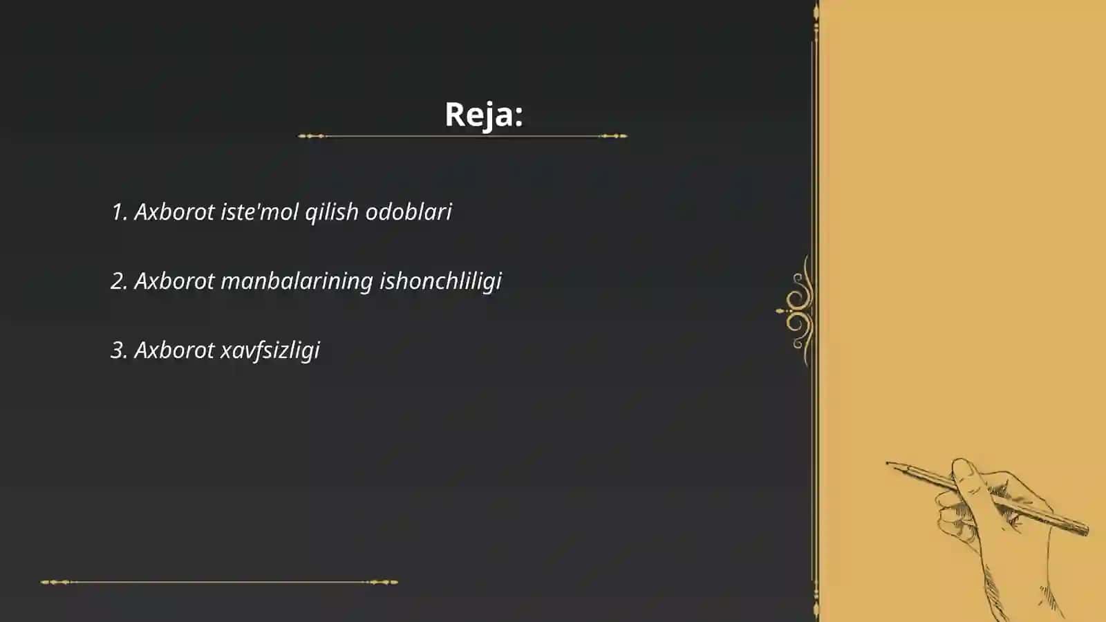 Axborot is'temol qilish madaniyati 2
