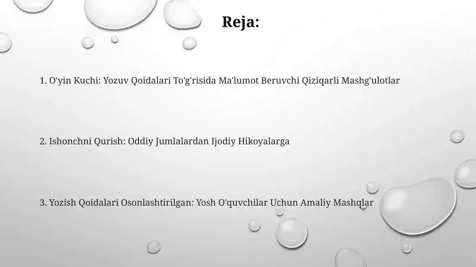 Yozuvqoidalarinibolalargaoʻrgatishusullari 2