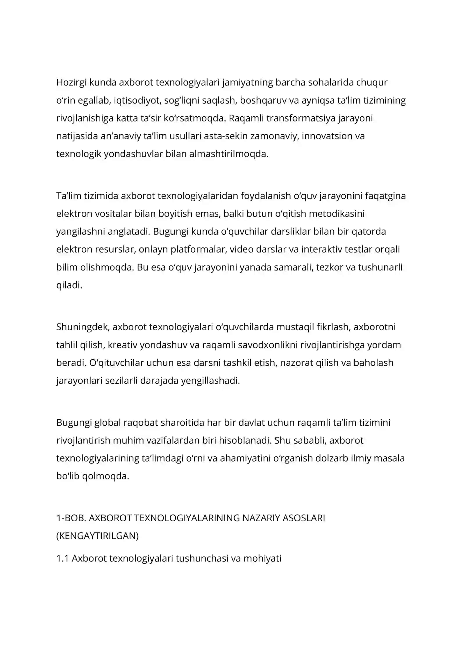 TA’LIMDA AXBOROT TEXNOLOGIYALARIDAN FOYDALANISH 2
