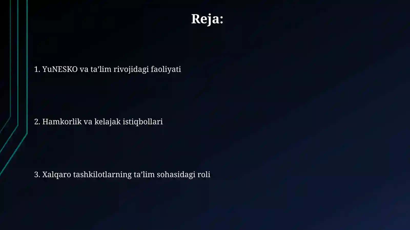 YUNESKO va boshqa xalqaro tashkilotlarning ta’lim sohasini rivojlantirishdagi faoliyati 2