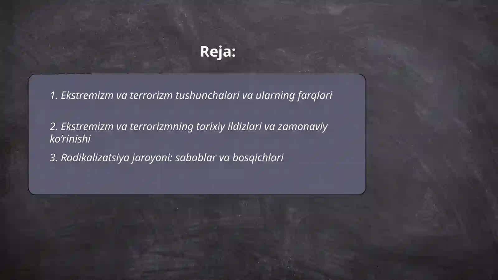 Ekstremizm va terrorizmning mohiyati va uning jamiyat barqarorligiga tahdidi 2