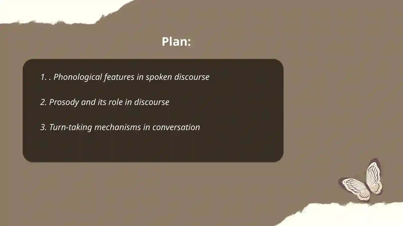 Discourse analysis and phonology 2