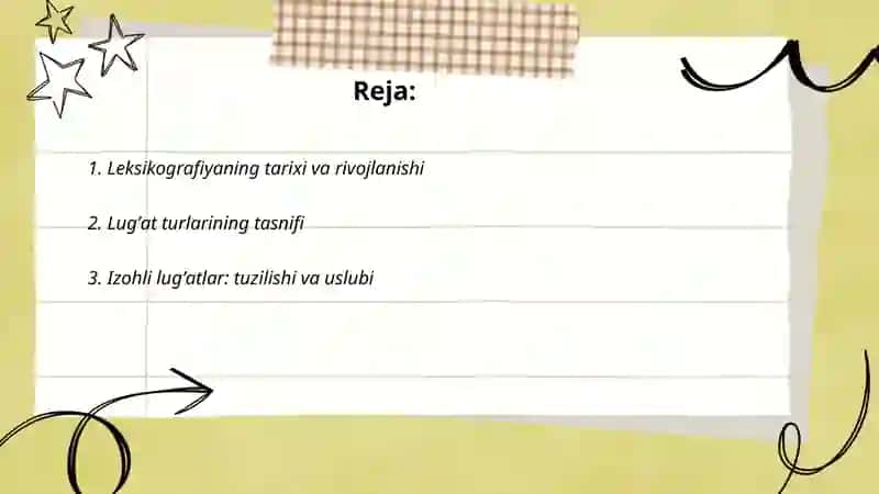 Leksikografiya.Lugʼatlar 2