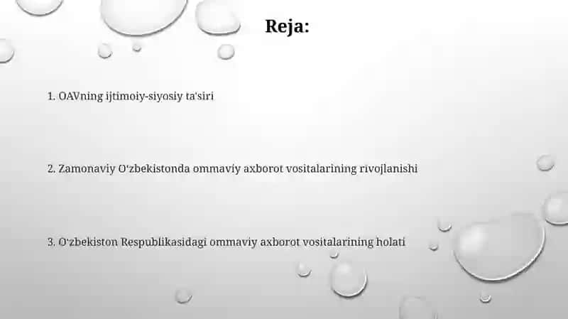 Oʻzbekiston ommaviy axborot vositalarining rivojlanishi 2