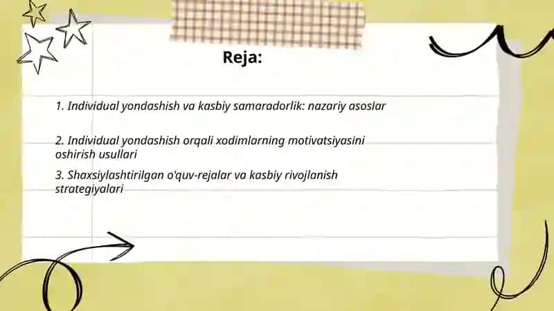 Individual yondashish kasbiy faoliyatining samaradorligini oshirish omili sifatida 2