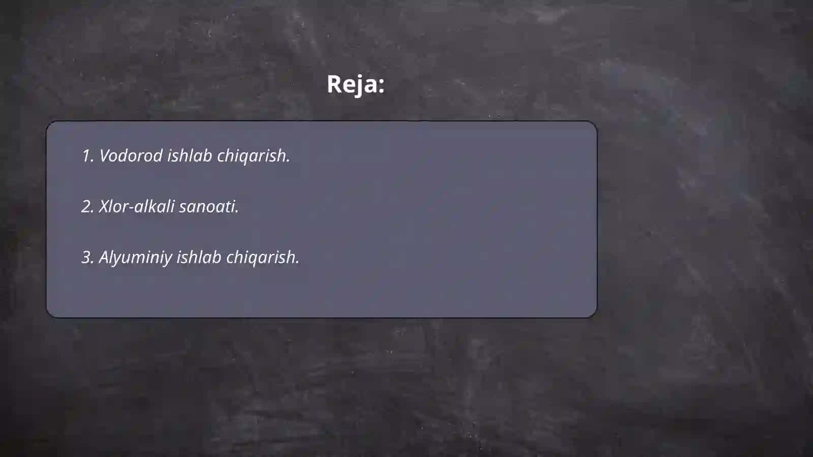 Vodorod ishlab chiqarish 2