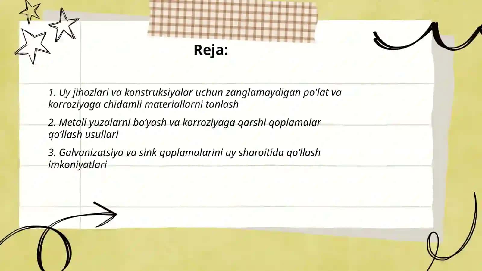 Uyda korroziyani kamaytirish usullari 2