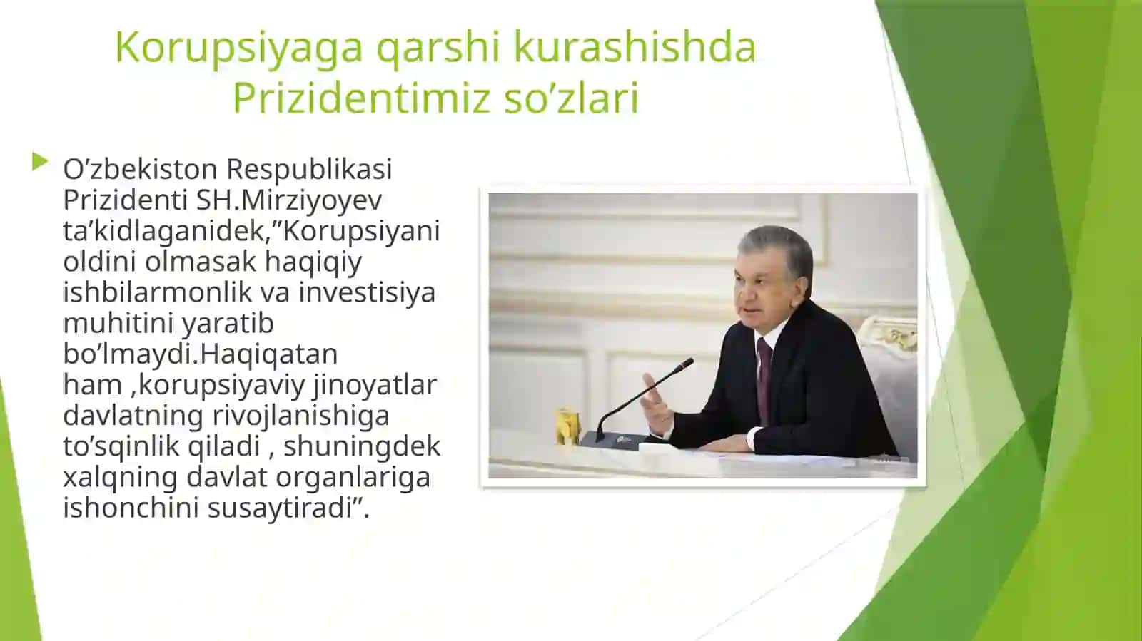 KORUPSIYAGA QARSHI KURASHISH JAHON TAJRIBASI 2