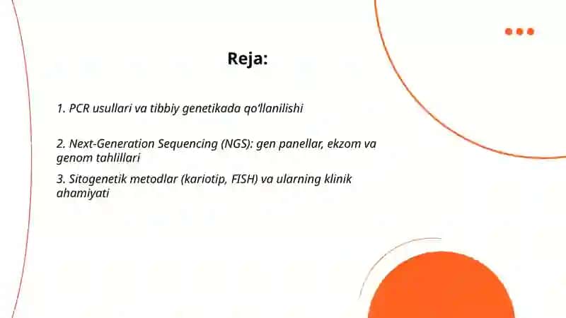 TIBBIY GENETIKADA BIOLOGIK METODLARNI QO‘LLASH 2