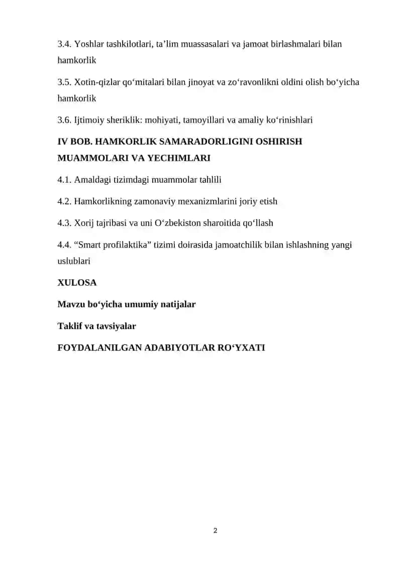 Profilaktika inspektorining fuqarolik jamiyati institutlari bilan hamkorligining asosiy yo‘nalishlari 2