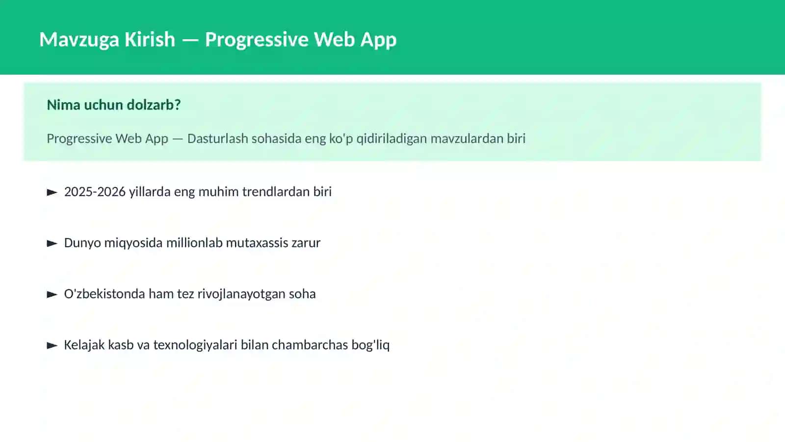Progressive Web App 2