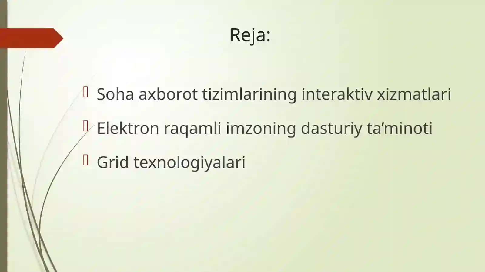 Soha axborot tizimlarining interaktiv xizmatlari 2