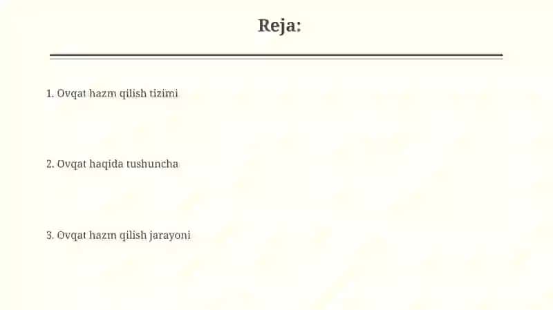 Ovqat va uning hazm bo‘lish haqida tushuncha 2