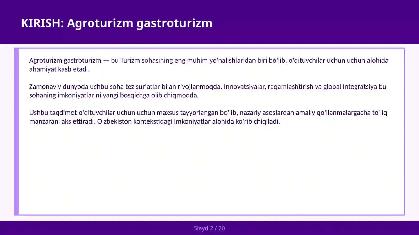 Agroturizm gastroturizm 2