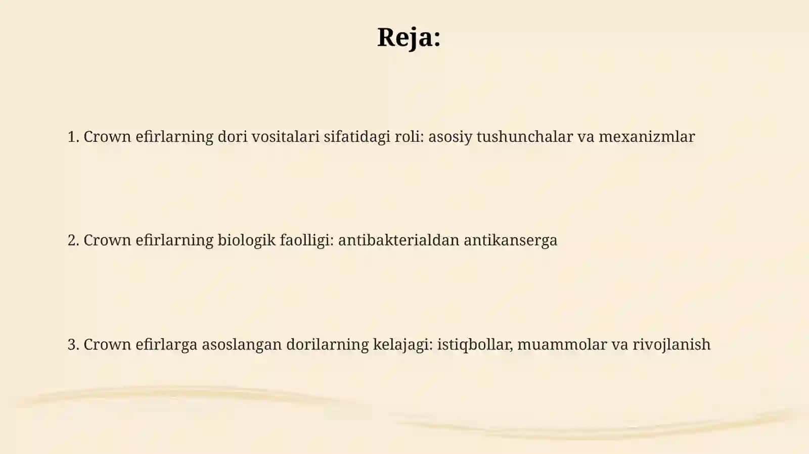 Dori vositasi sifatida kraun-efirlar 2
