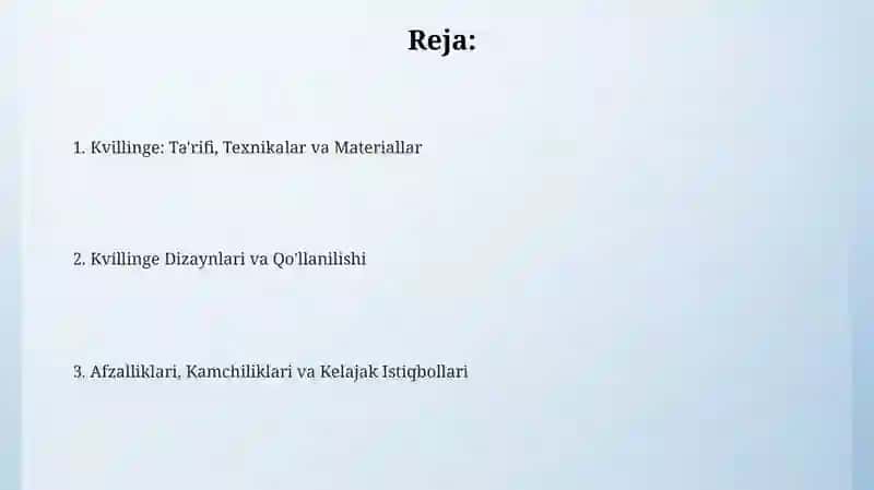 Kvillingda applikatsiyalar 2