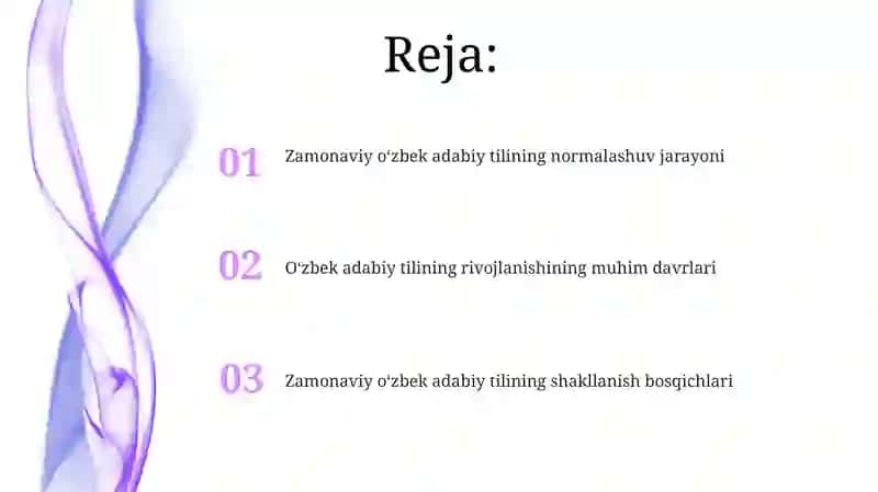 Zamonaviy o‘zbek adabiy tilining shakllanish bosqichlari 2