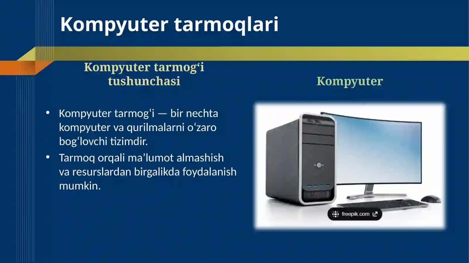 Kompyutertarmoqlar va uning turlari 2