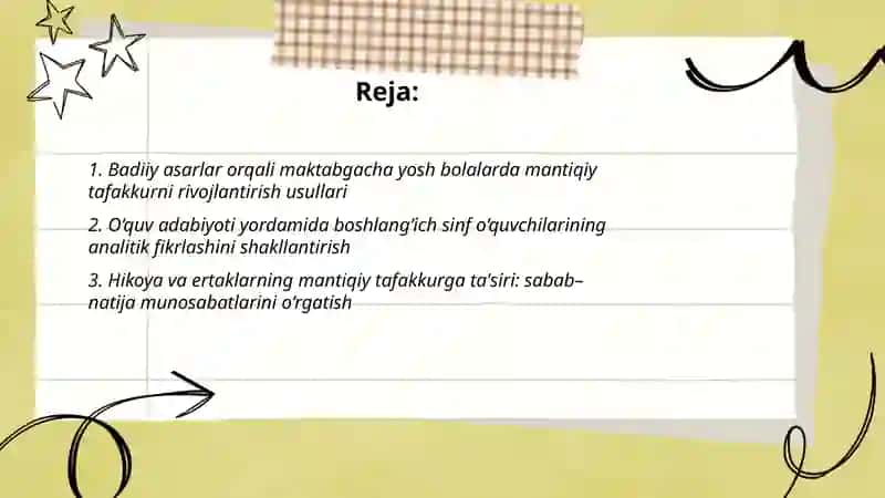 Bolalarda mantiqiy tafakkurni shakllantirishda badiiy asarning roli 2