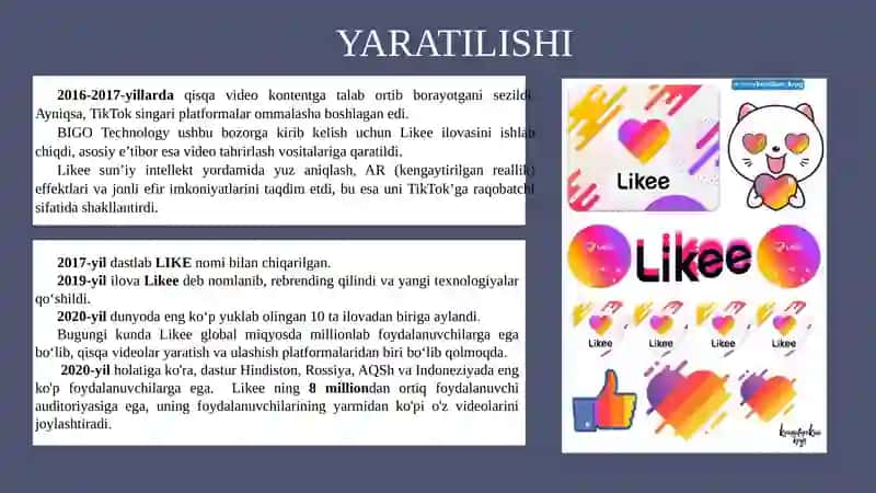 LIKEE YARATILISHI 2