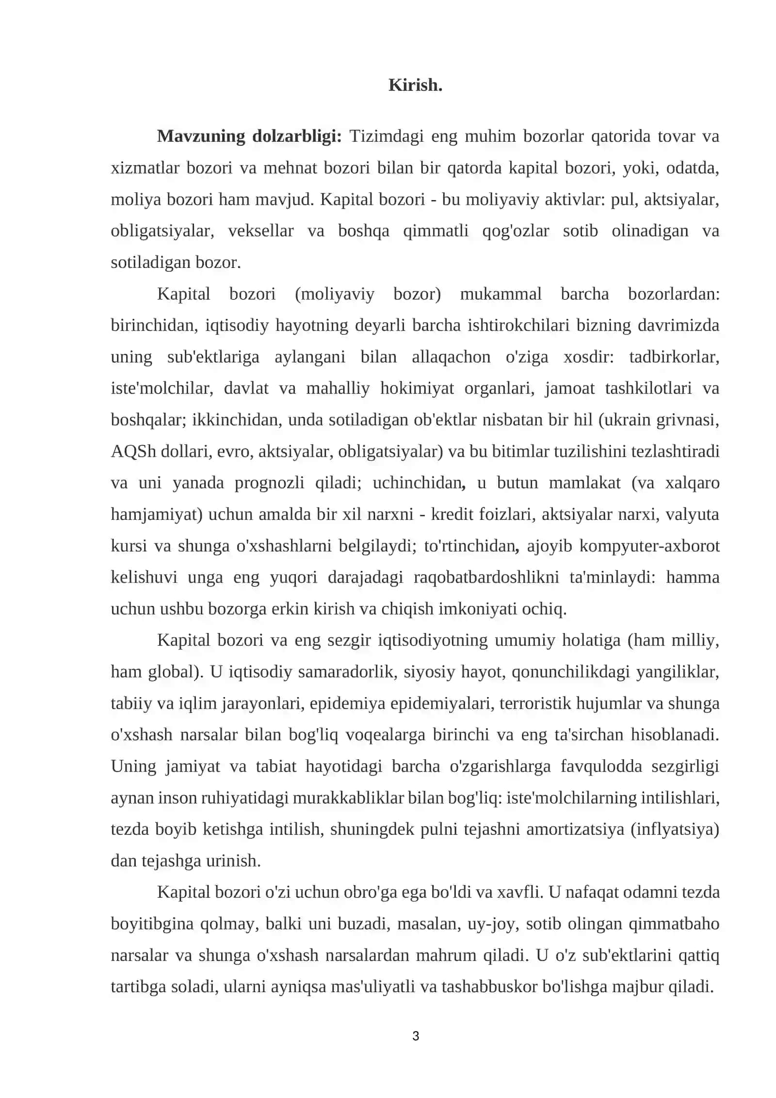 Xalqaro kapital bozori va ularning rivojlanish xususiyatlari 2