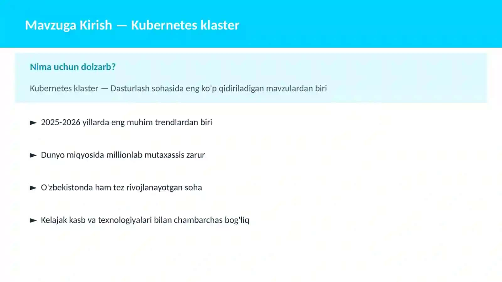 Kubernetes klaster 2