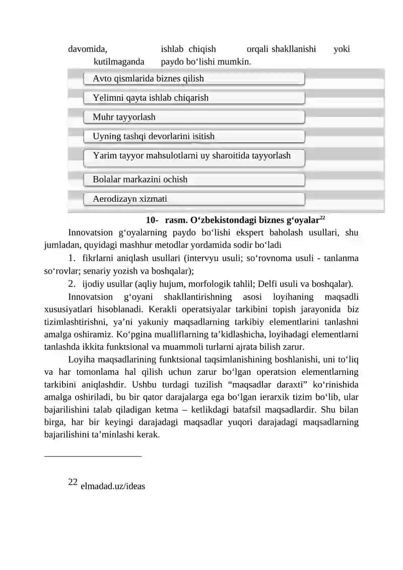 BIZNES-GʻOYALAR VA INNOVATSION BIZNES 2