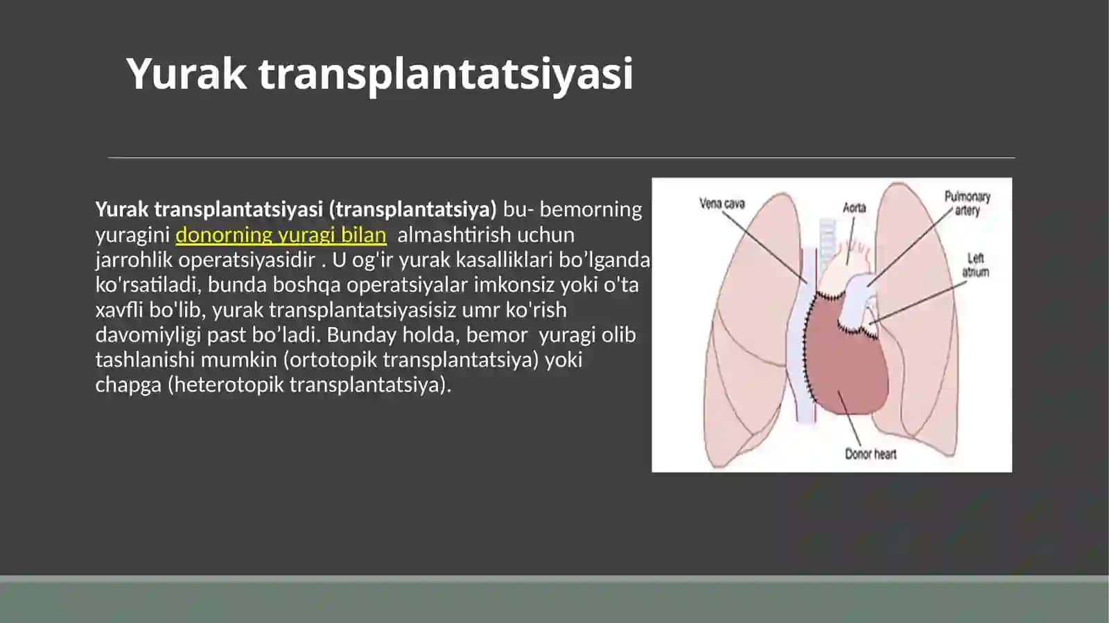 Yurak transplantatsiyasi 2
