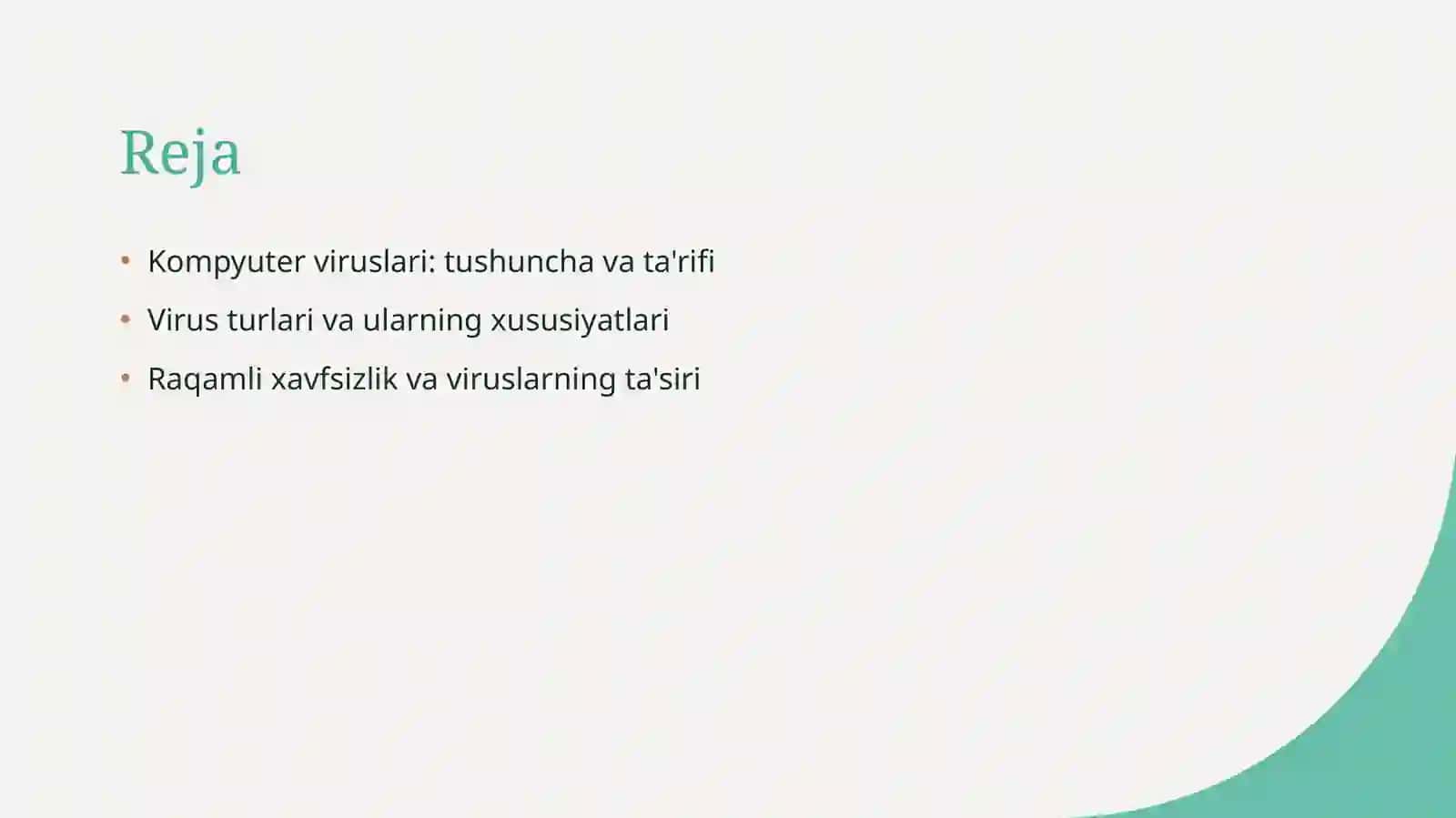 Kompyuter virusi tushunchasi va turlari 2