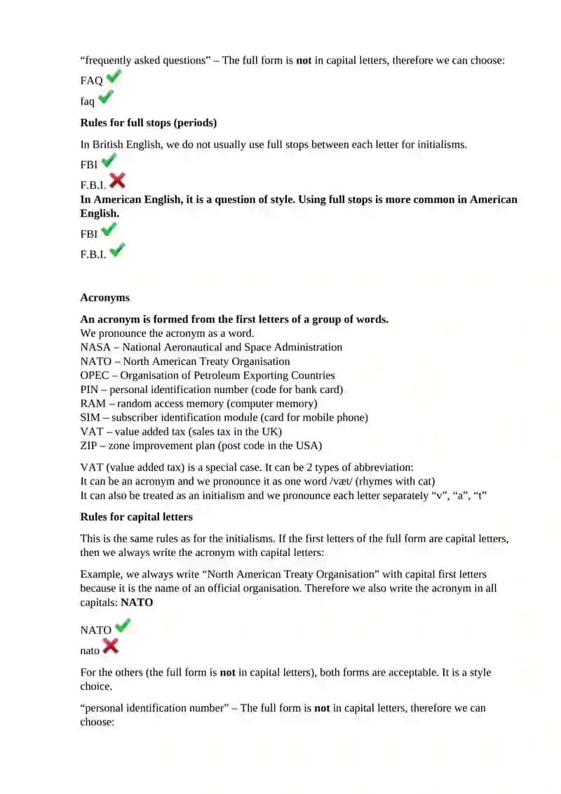 Types of English abbreviations 2