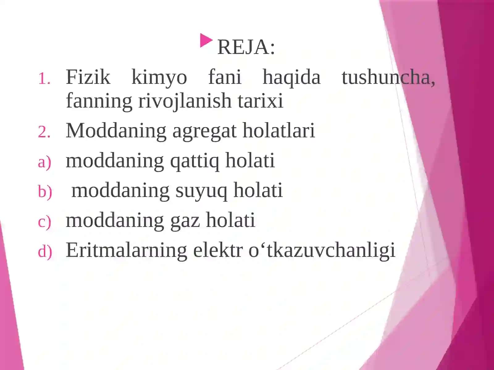 Fizik kimyo fani 2