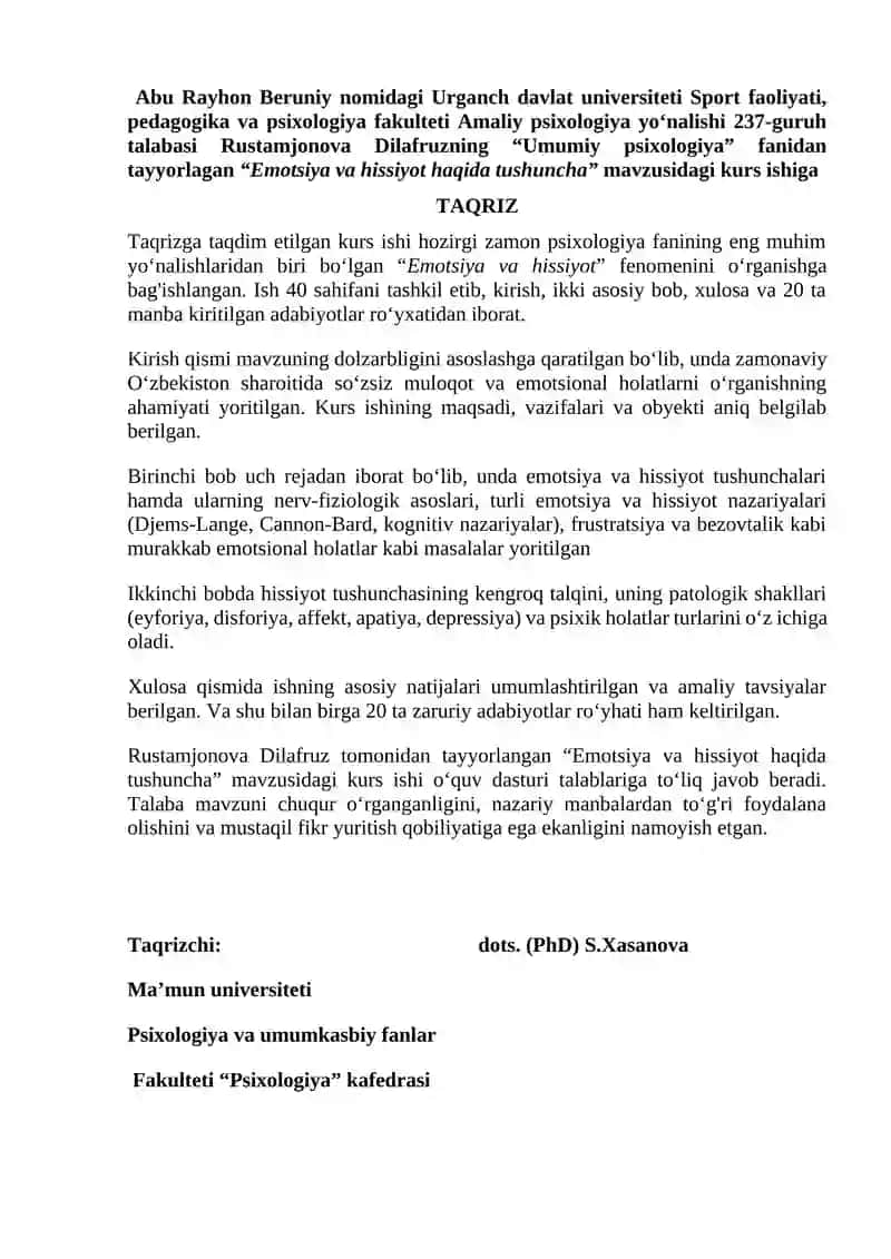 Emotsiya va hissiyot haqida tushuncha 2