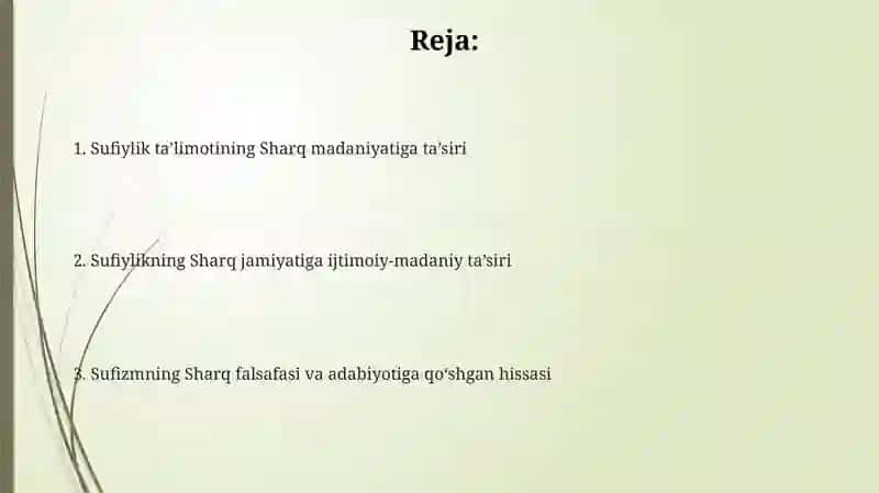 Tasavvuf ta'limotining sharq madaniyatiga ta'siri 2