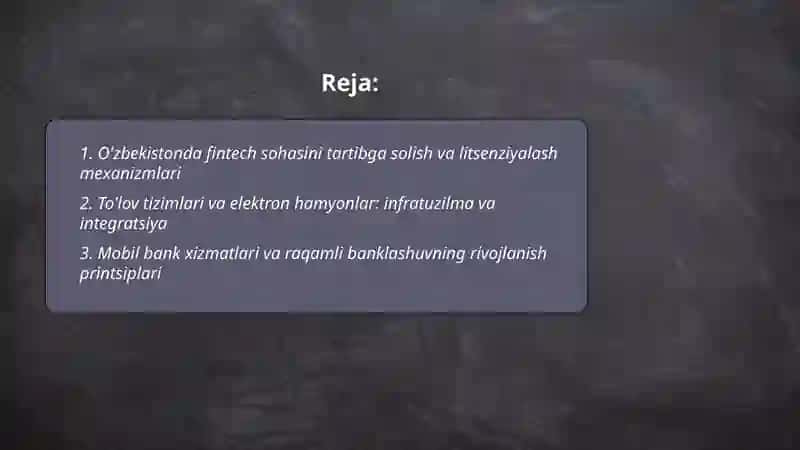 O'zbekistonda Fintech Kompaniyalarining Rivojlanishi va Faoliyat Printsipi 2