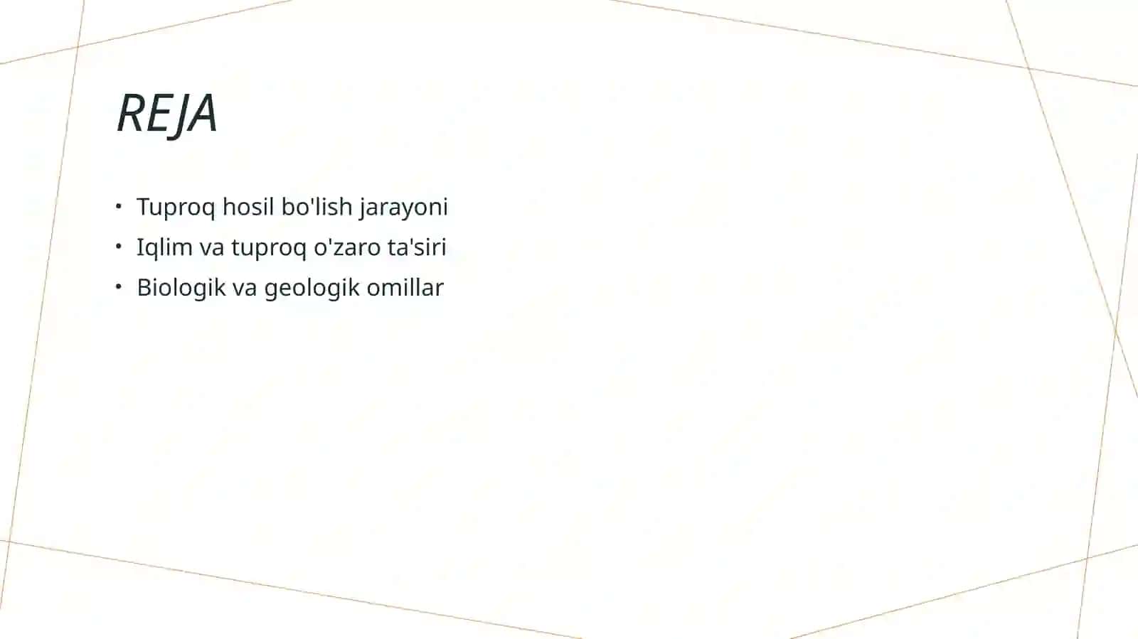 Tuproqni xosil qiluvchi omillar 2