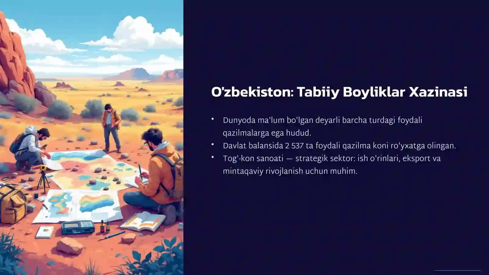 O'zbekistonning Foydali Qazilmalari: Boyliklar va Imkoniyatlar 2