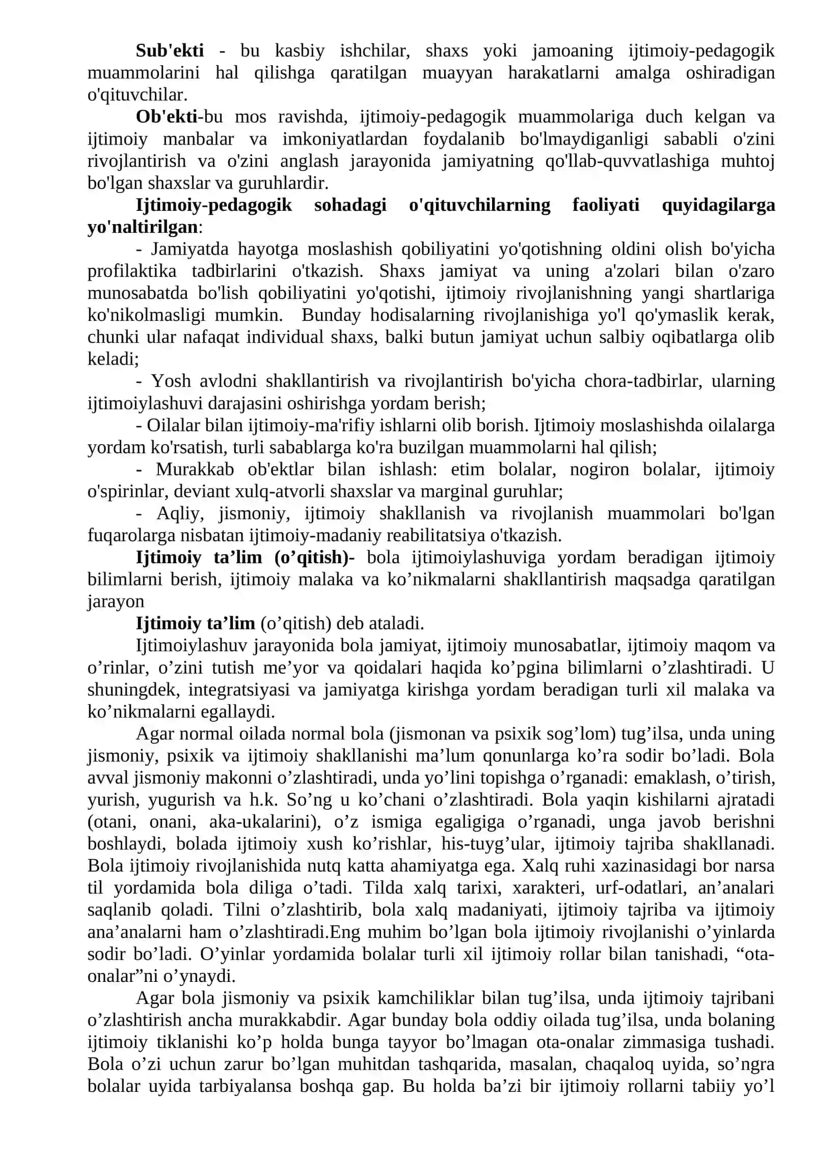 Bolalarning ijtimoiy moslashuvi 2