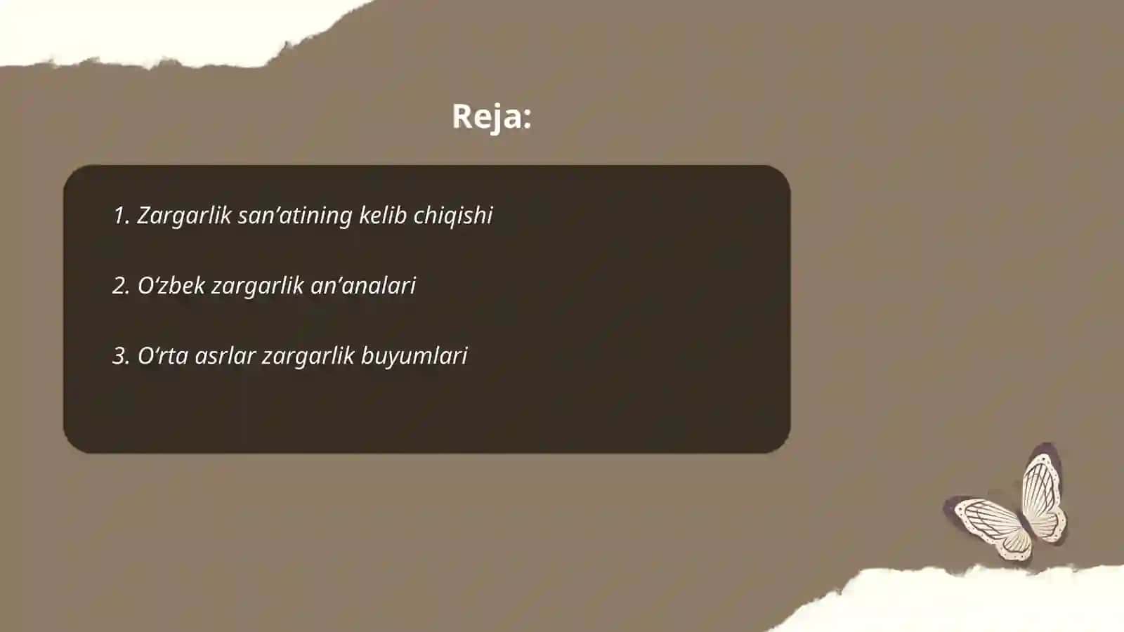 Oʻzbekiston zargarlik sanʼati tarixi 2