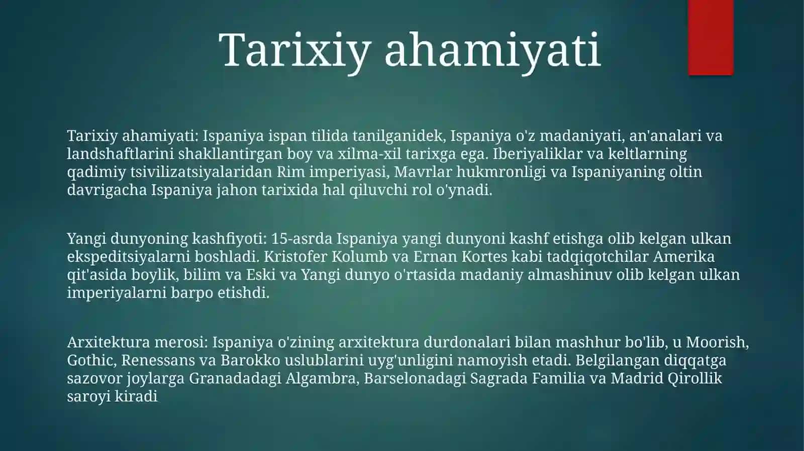 Ispaniyaning Tarixiy Joylariga Ekskursiya 2