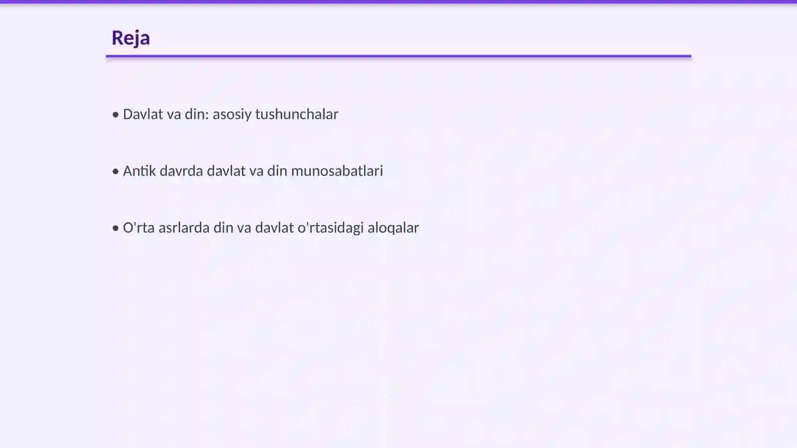 Davlat va din munosabatlarining tarixiy evolutsiyasi 2