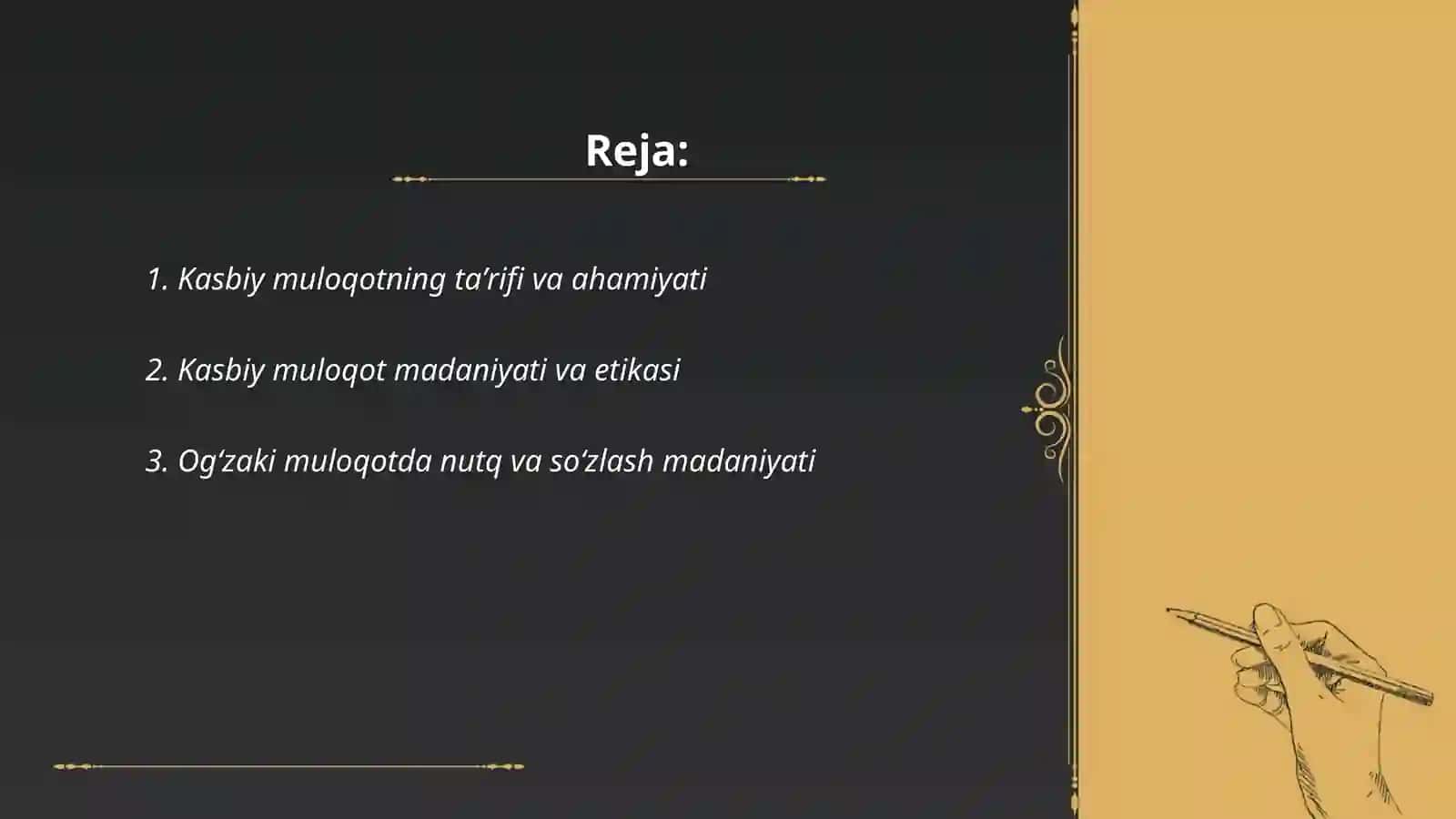 Kasbiy muloqot uslubiyati va qoidalar 2