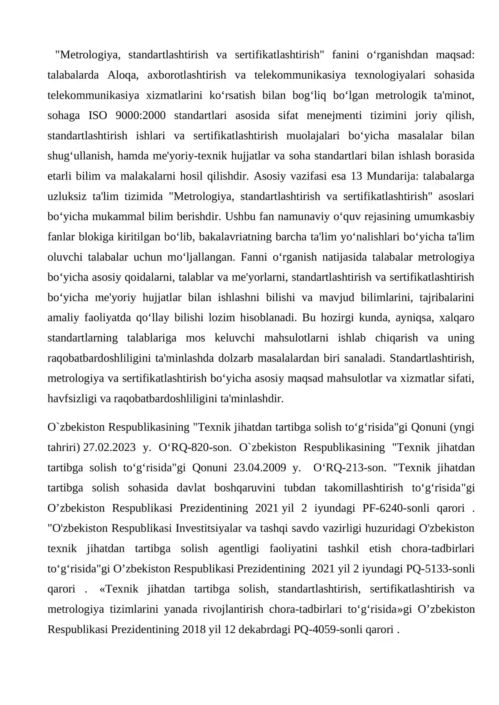 Texnik reglamentlar to’risida umumiy ma’lumotlar 2