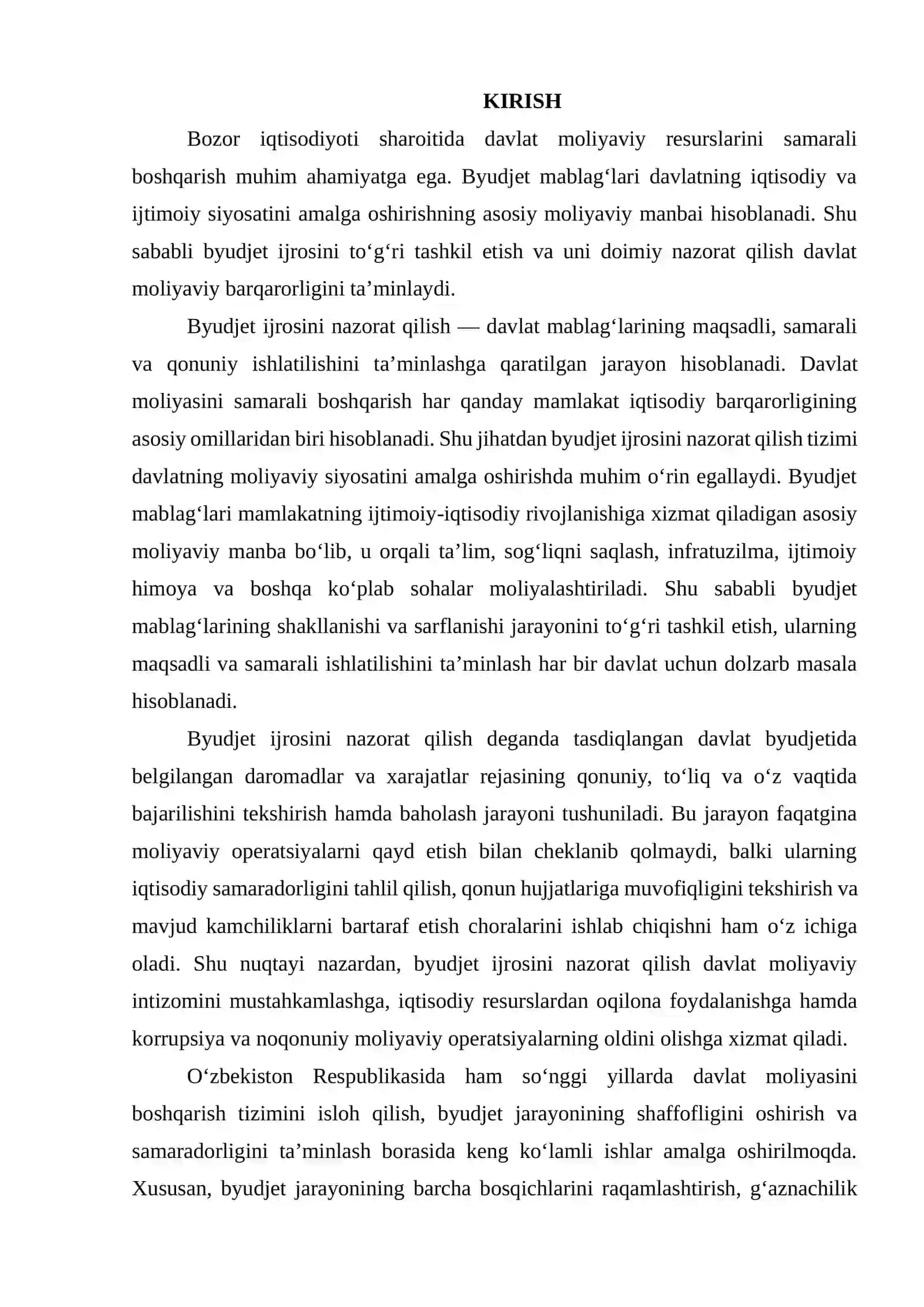 Byudjet Ijrosini Nazorat Qilish 2