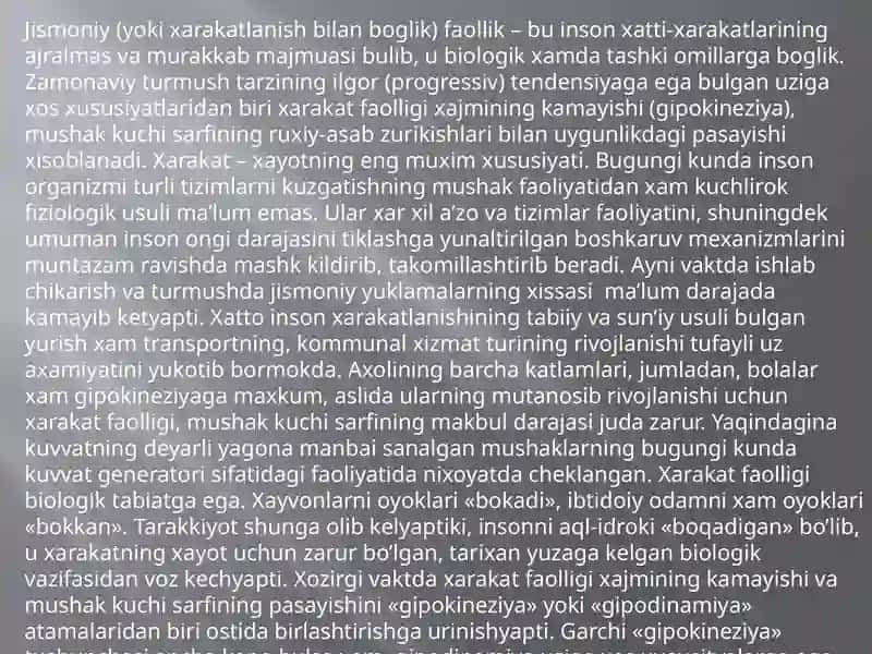 Turli xil sogʻliq kasalliklari boʻlgan odamlar uchun adaptiv jismoniy tarbiyaning tuzatish va rivojlanish usullari 2