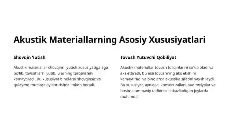 Issiqlik Izolyatsiyalovchi Akustik Materiallar Zamonaviy Qurilishning Muhim Qismi 2